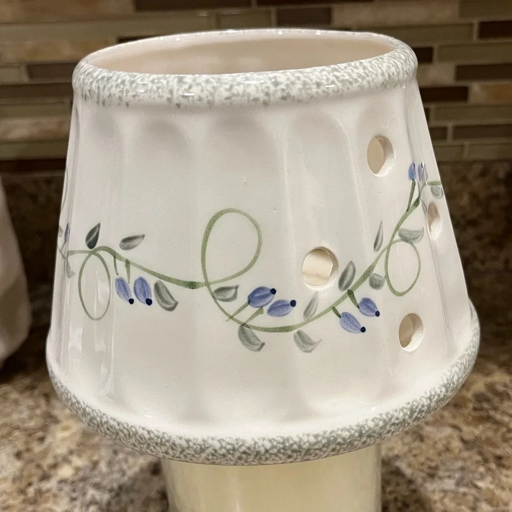 Yankee Candle Floral Ceramic Candle Topper Shade Trailing Flowers